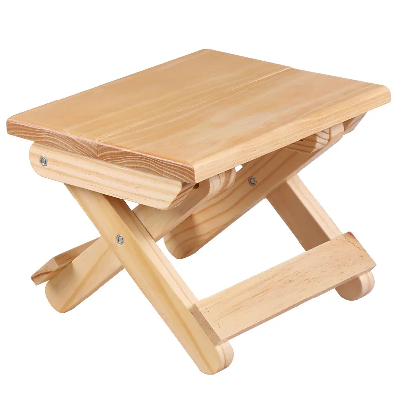 Kids Outdoor Folding Chair - Складной стул из сосновой древесины, портативный