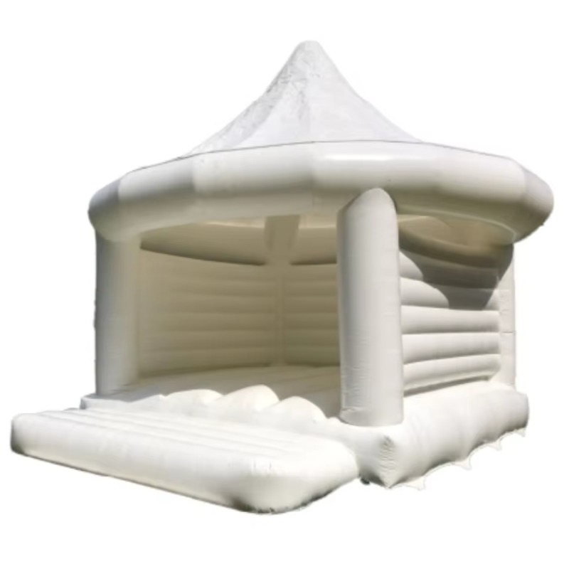 Outdoor Toys For Kids - Надувной белый свадебный батут-замок для детей,
