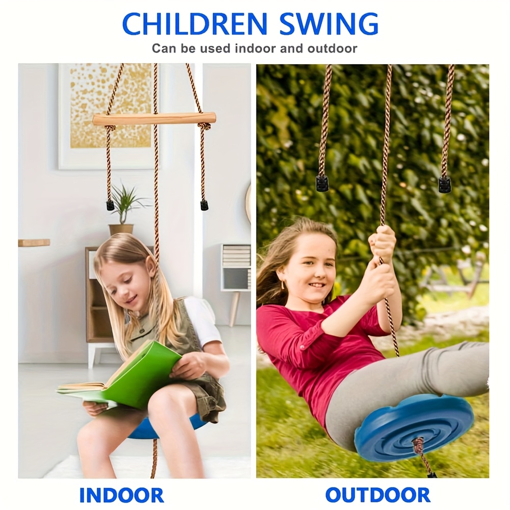 Kids Outdoor Monkey Bar Set - Уличный круглый турник-качели 3-в-1 для детей,