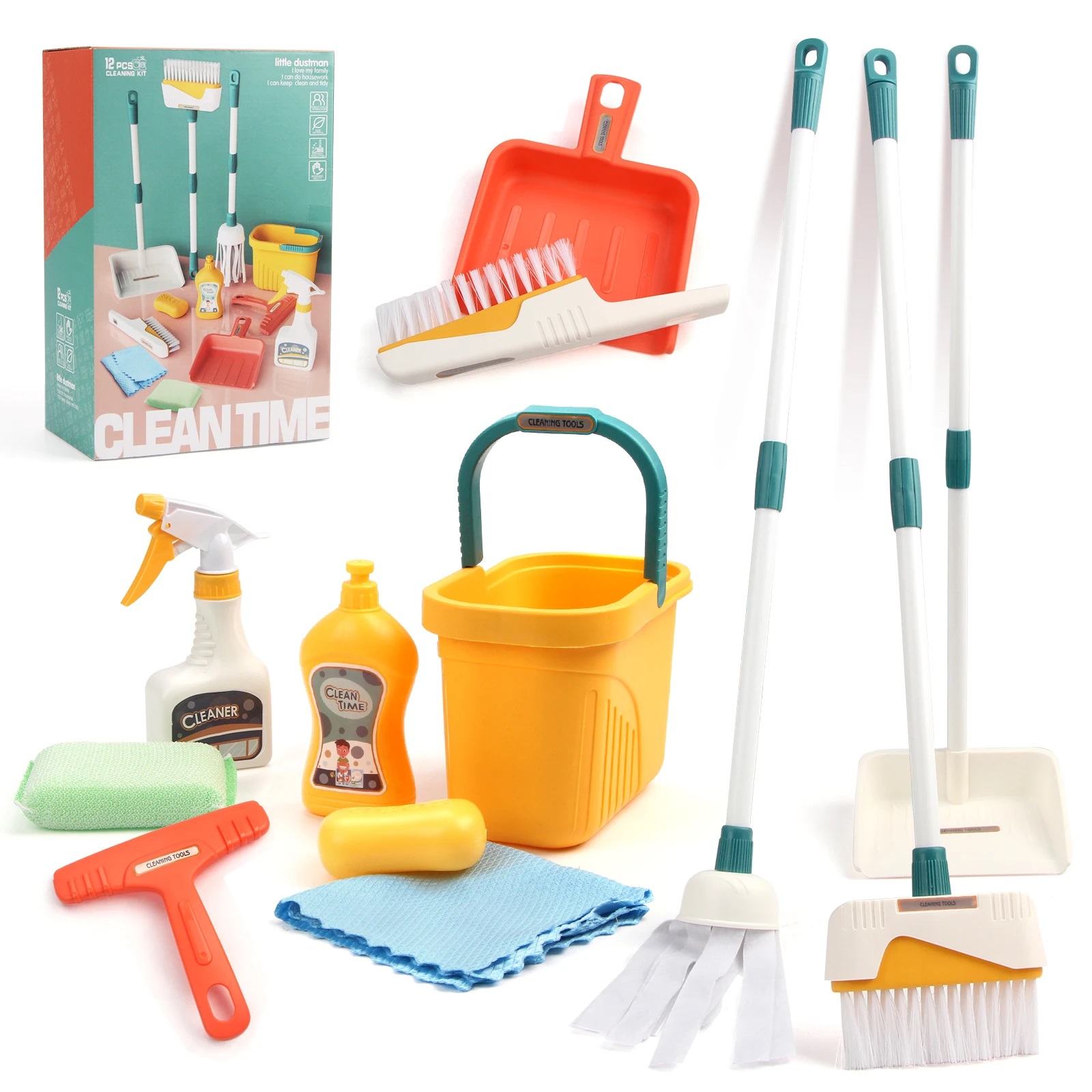 Kids Outdoor Broom - 12 шт./компл. детский набор для уборки,