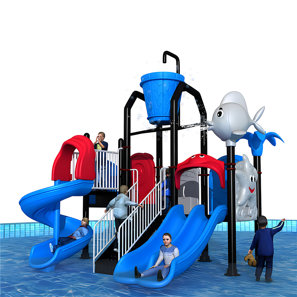 Kids Outdoor Adventure Park - Коммерческие водные приключения, детская водная горка,