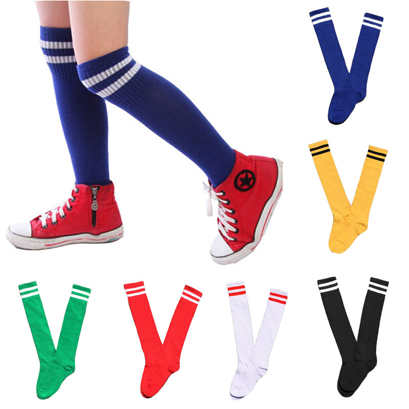 Kids Outdoor Hockey Set - Детские хлопковые носки до колена, длинные