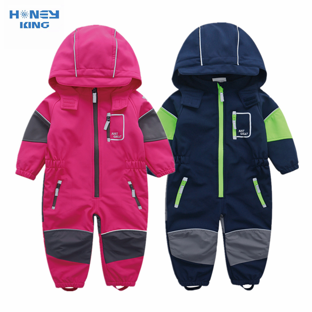 Kids Outdoor Overalls - Детский мягкий комбинезон HONEYKING, уличный комбинезон