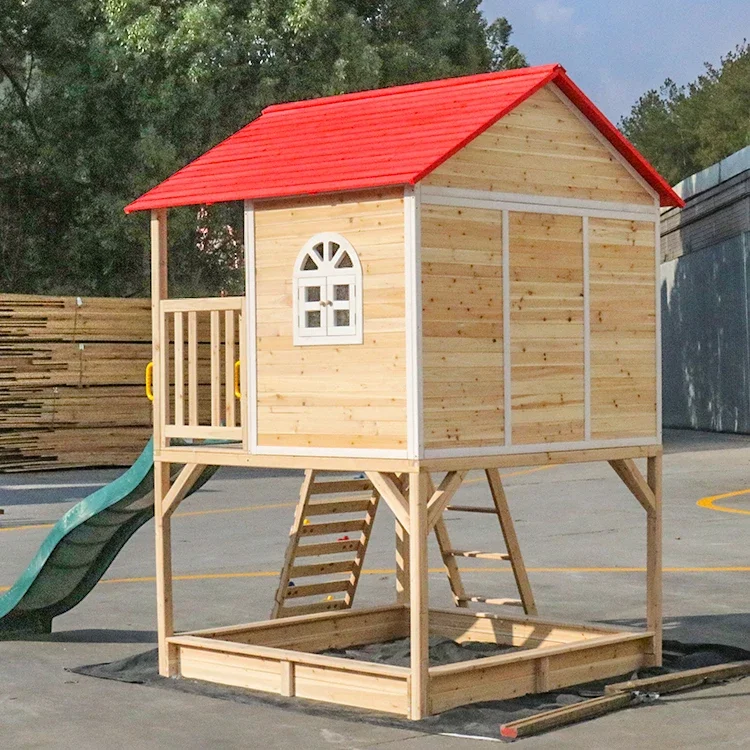 Kids Outdoor Cubby House - l Деревянная игровая площадка на открытом