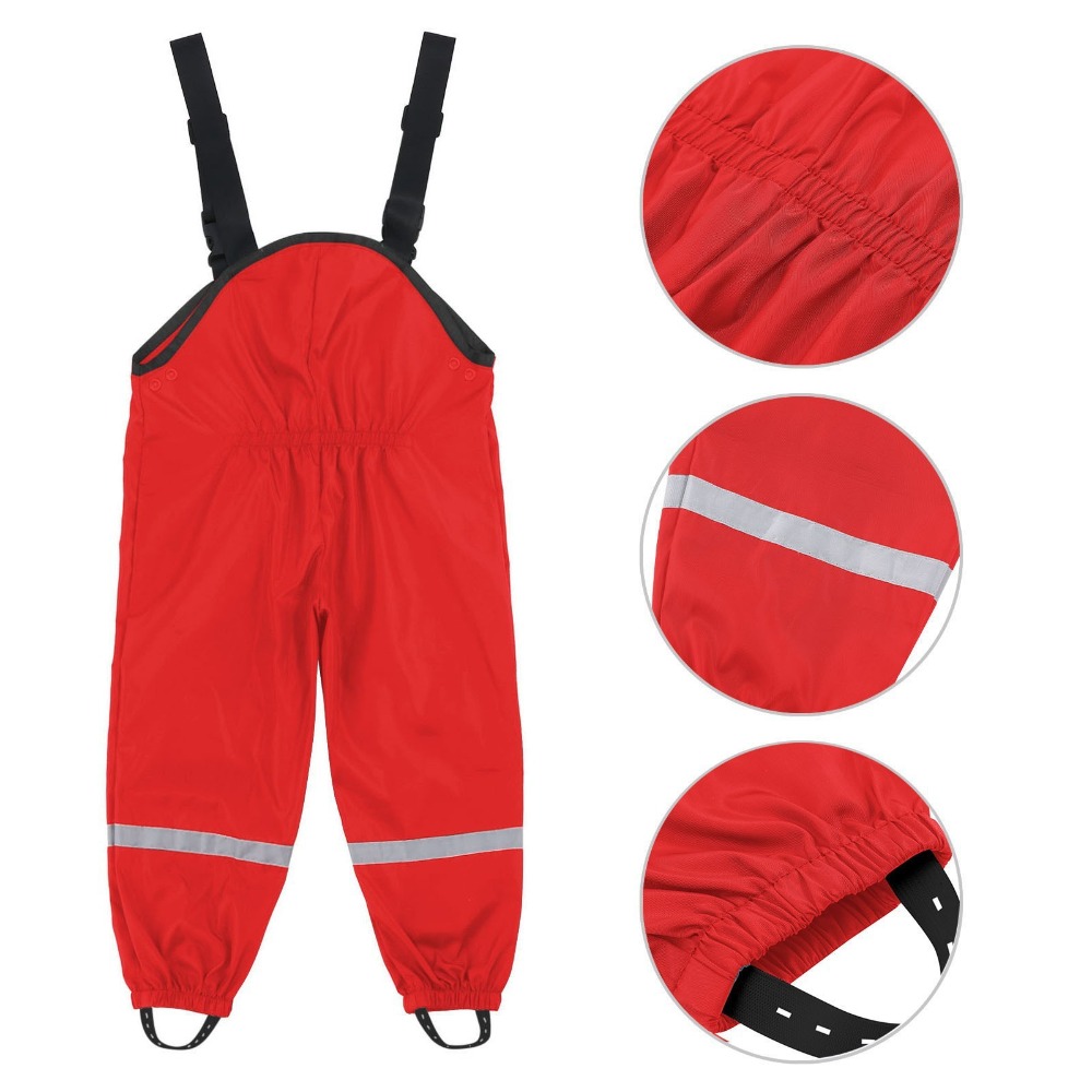 Kids Outdoor Overalls - Детские водонепроницаемые дождевые штаны из ПУ,