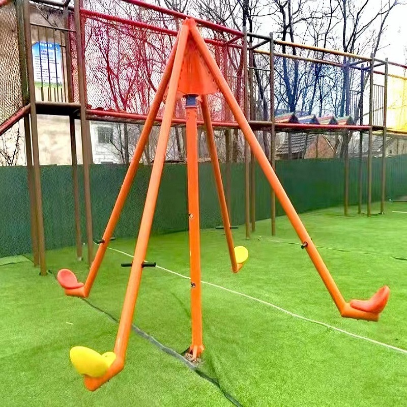 Kids Outdoor Adventure Park - Коммерческая уличная игровая площадка, качели, 4-местные