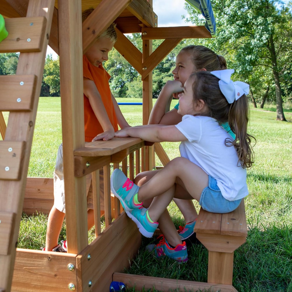 Kids Outdoor Monkey Bar Set - Детская уличная игровая площадка с качелями