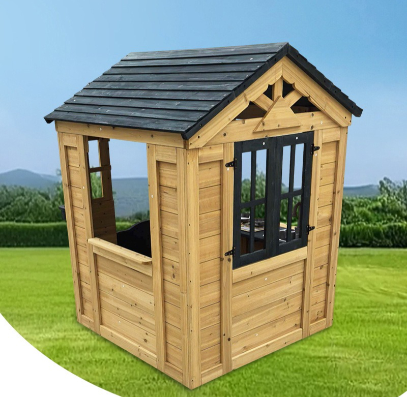 Деревянный уличный игровой дом – обзор и цена Kids Outdoor Cubby House