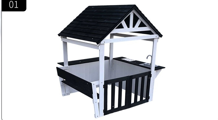 Деревянный уличный игровой дом – обзор и цена Kids Outdoor Cubby House