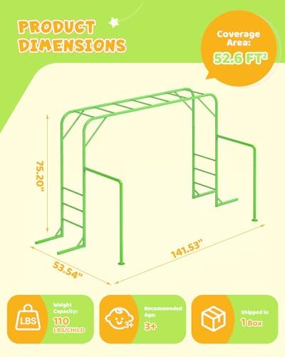 Уличный спортивный комплекс с  – обзор и цена Kids Outdoor Monkey Bar Set