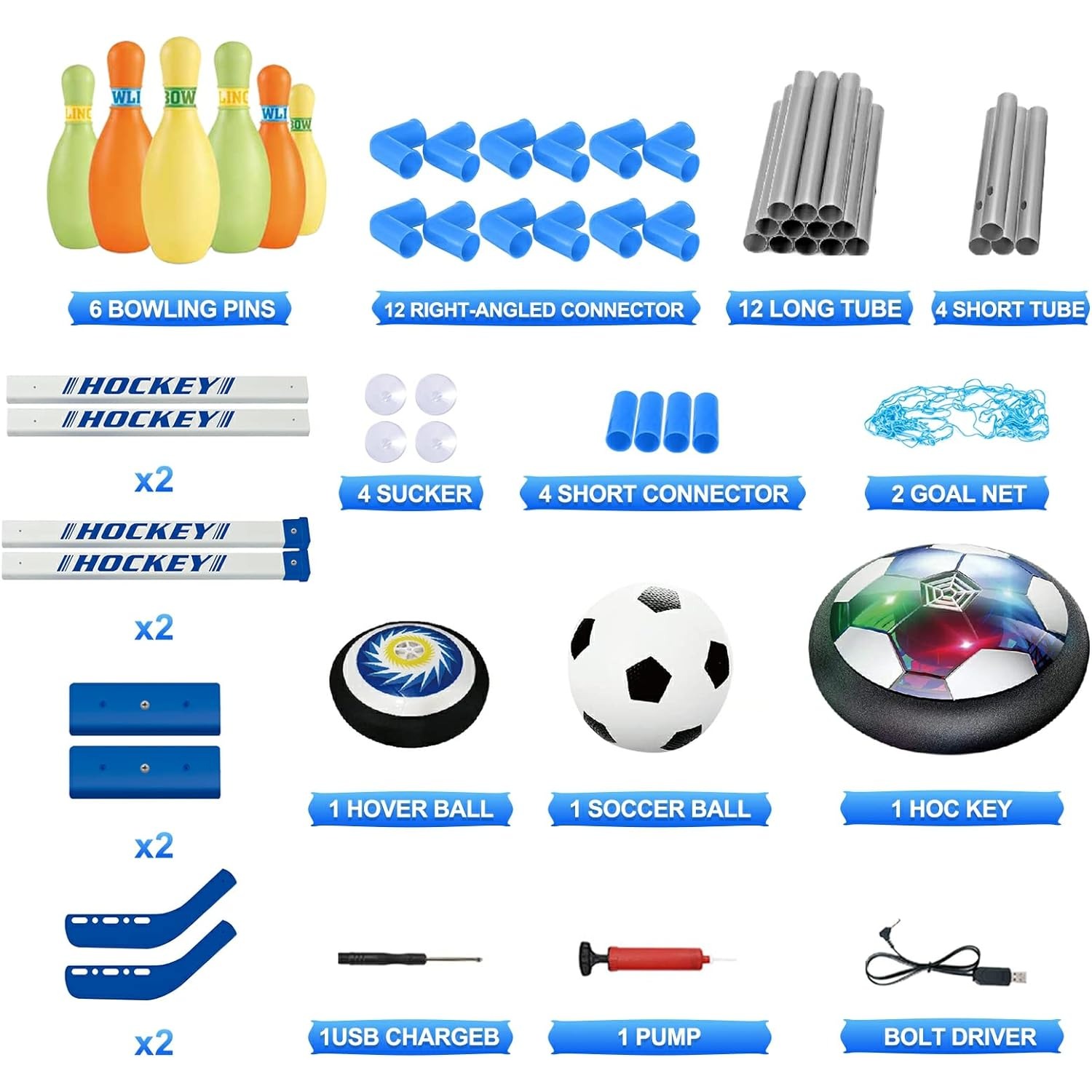 3 в 1, Детский Набор для игры  – обзор и цена Kids Outdoor Hockey Set