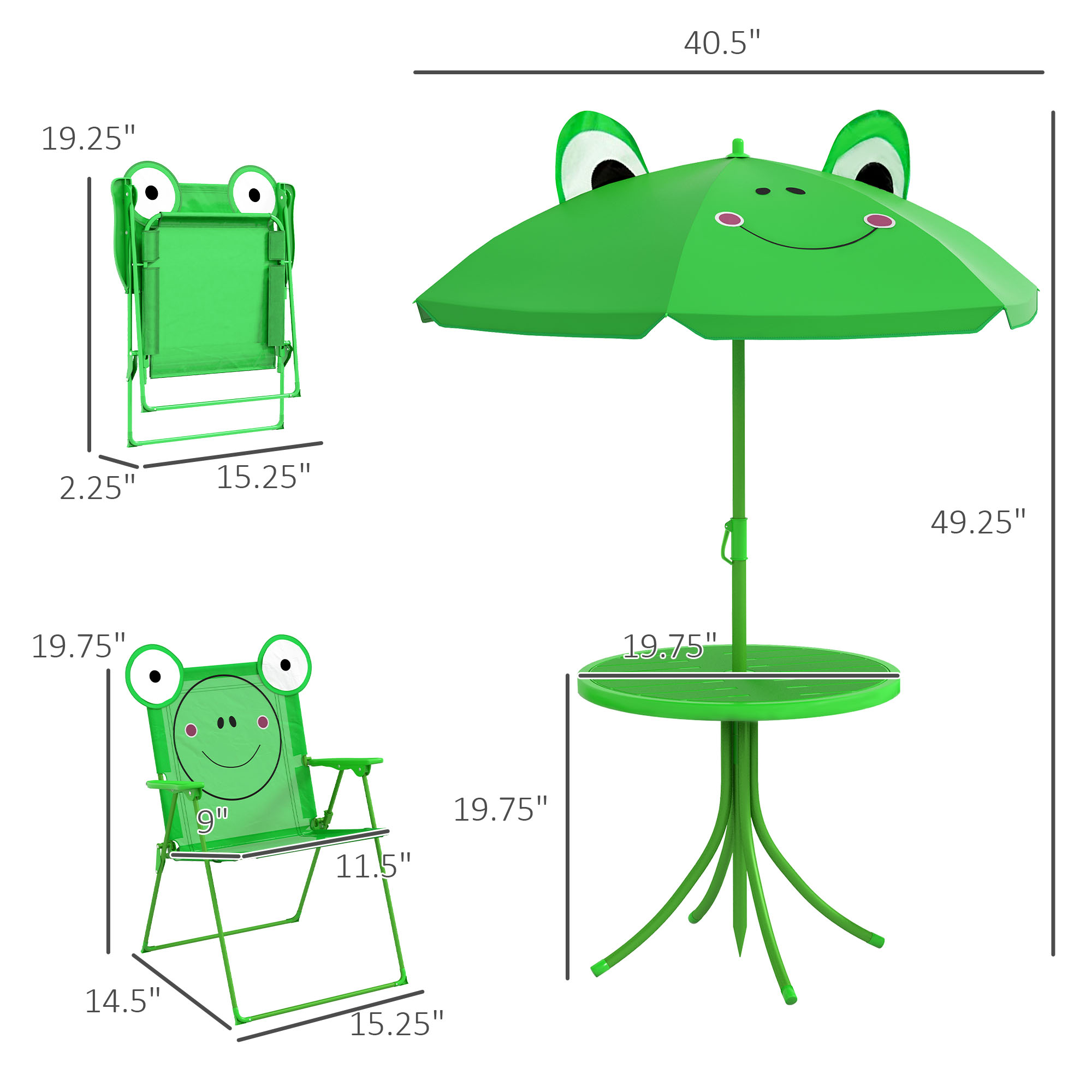 Детский набор стола и стульев, – обзор и цена Kids Outdoor Folding Chair