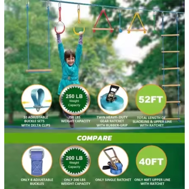 Комплект суставов препятствий  – обзор и цена Kids Outdoor Monkey Bar Set