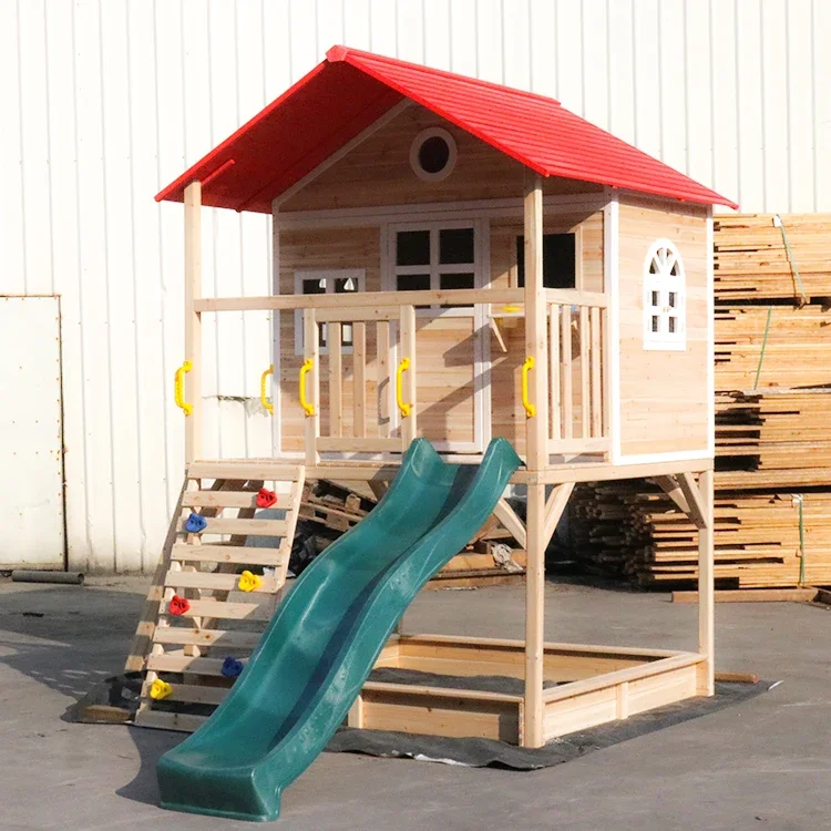 l Деревянная игровая площадка  – обзор и цена Kids Outdoor Cubby House