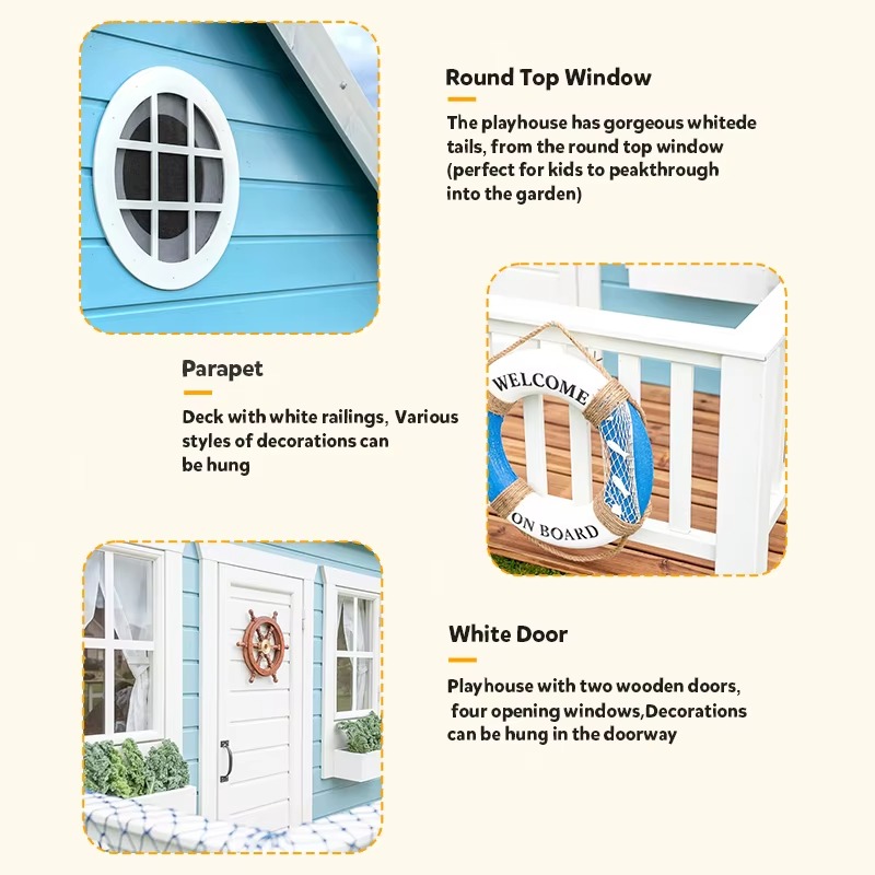 Детский деревянный игровой дом – обзор и цена Kids Outdoor Cubby House