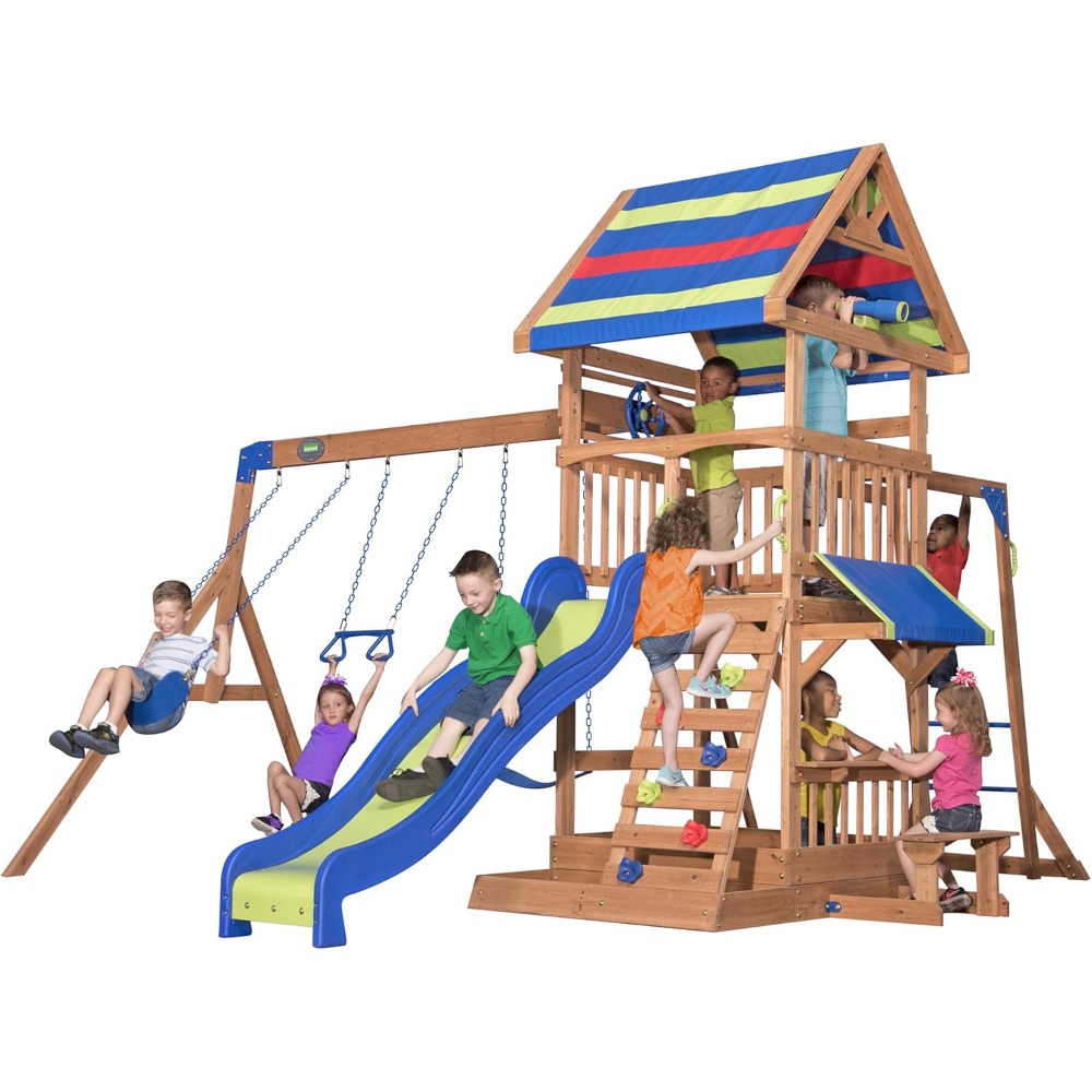 Детская уличная игровая площад – обзор и цена Kids Outdoor Monkey Bar Set